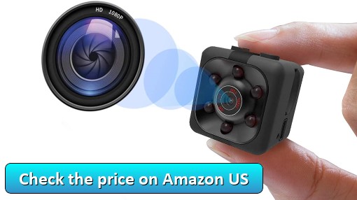 Tekpluze - Mini Camera HD 1080P Babysitter Camera Sports Mini Camera Sports Camera Small Camera, Suitable for Home Office Driving Record Outdoor Sports, etc. - Check the price on Amazon US